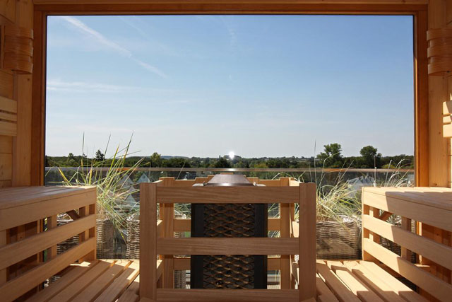 Sauna Blick auf Ostsee